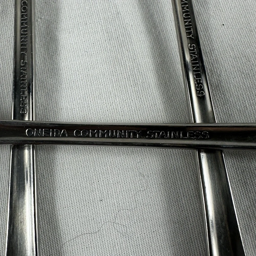 6 Oneida Community CHATELAINE stainless ICED TEA SPOONS Betty Crocker